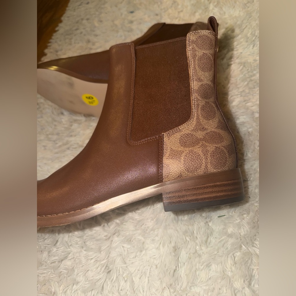🆕 🤎COACH brown ankle boots women - Picture 3 of 10